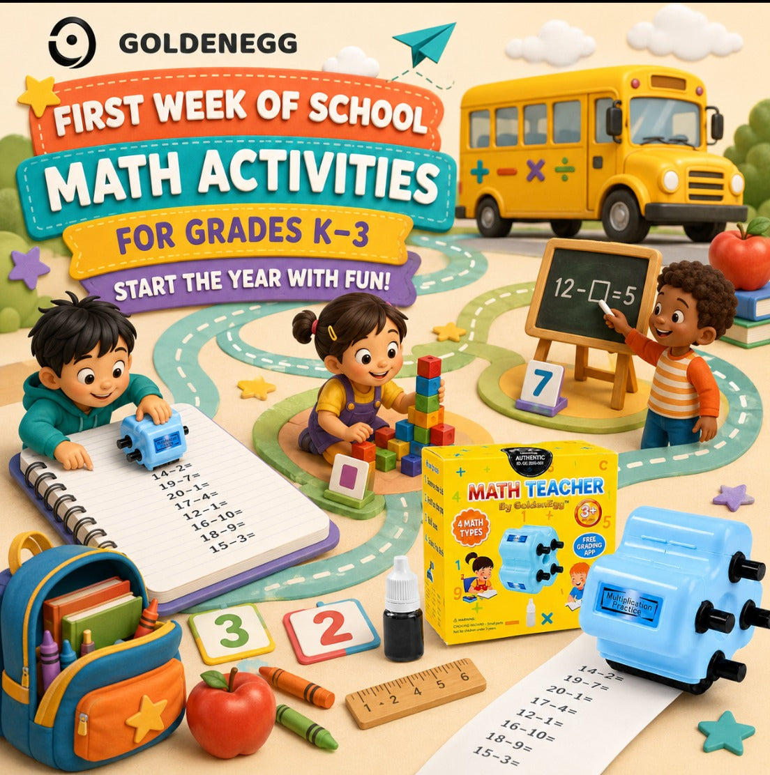 First Week of School Math Activities for Grades K-3