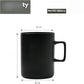 Set of 12 Matte Black Coffee Mugs – 12oz Ceramic Cups for Coffee & Tea