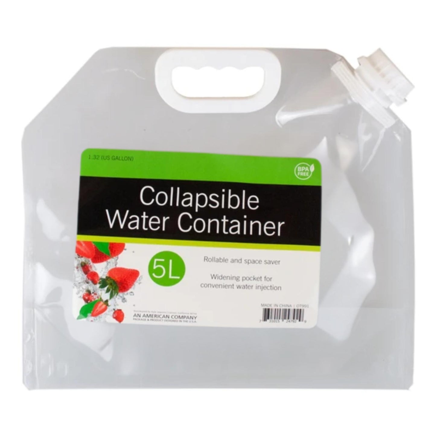 5L Collapsible Water Container – BPA-Free Leakproof Jug for Outdoor & Emergency Use