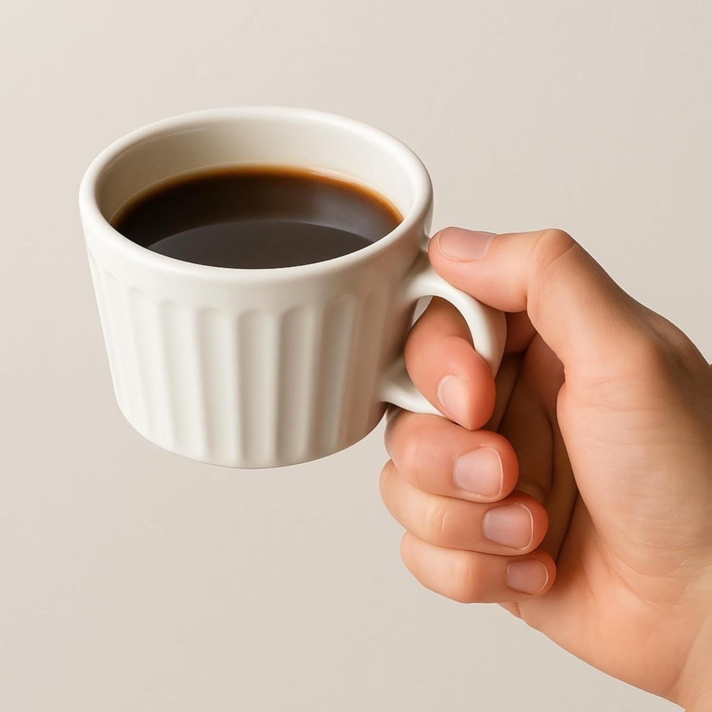 12oz Wide Ceramic Tea & Coffee Mugs – 6 Piece Set