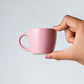 Set of 4 Mini Porcelain Espresso Cups – 3oz Pink Demitasse Coffee Mugs