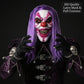 JOKER Evil Laughing Clown Halloween Mask – Realistic Full Head Latex Scary Mask with Purple Hair | Horror Cosplay Costume & Haunted House Prop