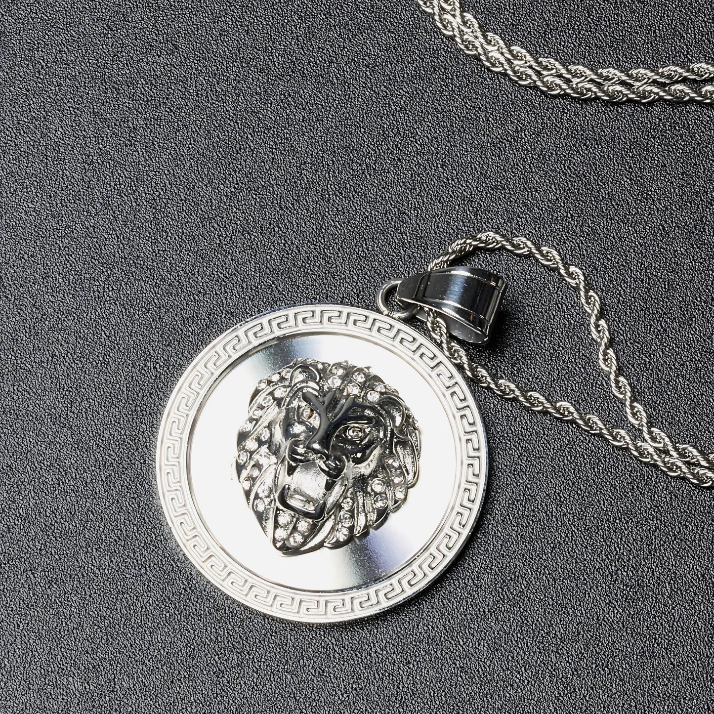 Animal Pendant Necklace – Stainless Steel Punk Streetwear Chain for Men