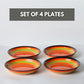 Set of 8 Rainbow Ceramic Dinner Plates – 8in Mexican-Inspired Tableware