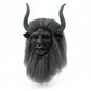 Realistic Beast Demon Halloween Mask – Latex Horror Mask with Horns & Beard for Scary Cosplay