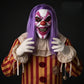 JOKER Evil Laughing Clown Halloween Mask – Realistic Full Head Latex Scary Mask with Purple Hair | Horror Cosplay Costume & Haunted House Prop