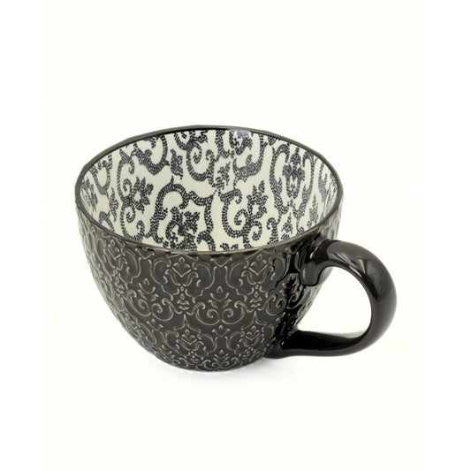 Set of 4 Ceramic Coffee Mugs 14oz