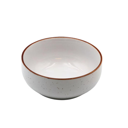 Set of 4 White Ceramic Bowls – 18oz Porcelain Cereal, Rice & Snack Bowls