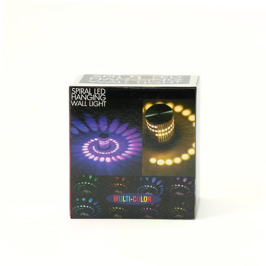 Spiral LED Wall Light – 15 Color Modes with Remote | Fun Projection Decor