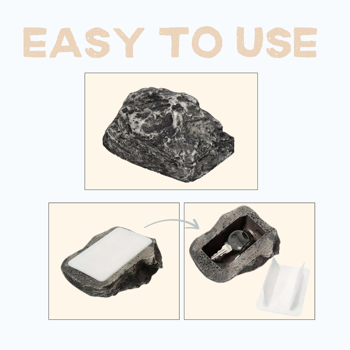Fake Rock Key Holder for Outdoor