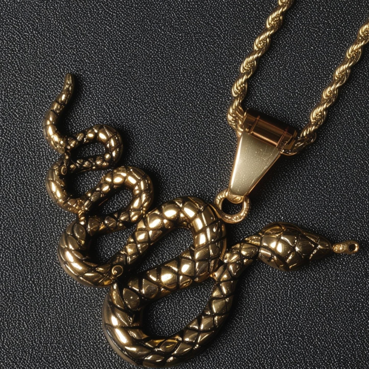 Animal Pendant Necklace – Stainless Steel Punk Streetwear Chain for Men