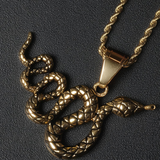 Animal Pendant Necklace – Stainless Steel Punk Streetwear Chain for Men