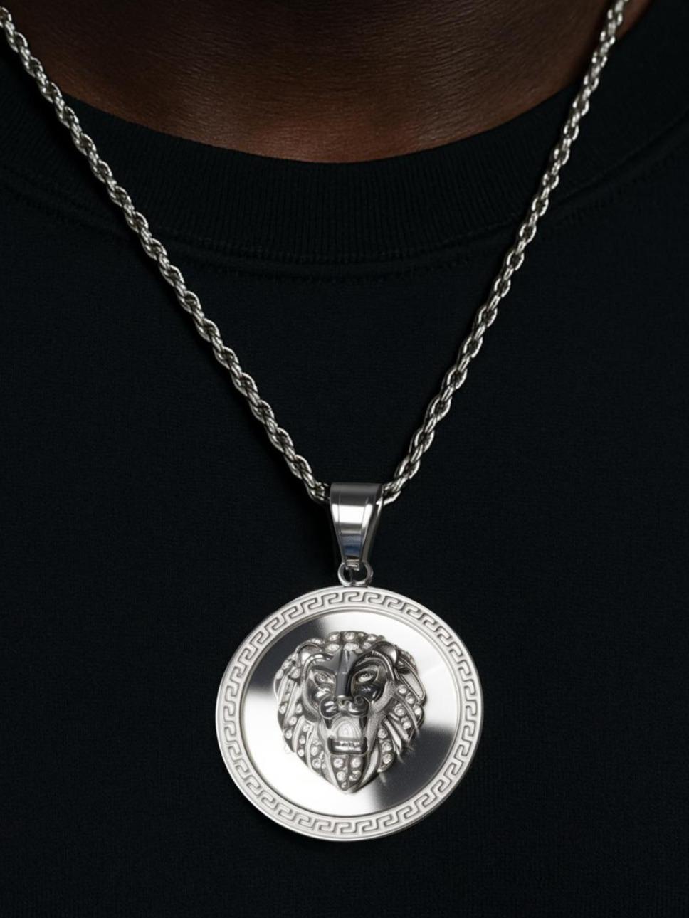 Animal Pendant Necklace – Stainless Steel Punk Streetwear Chain for Men