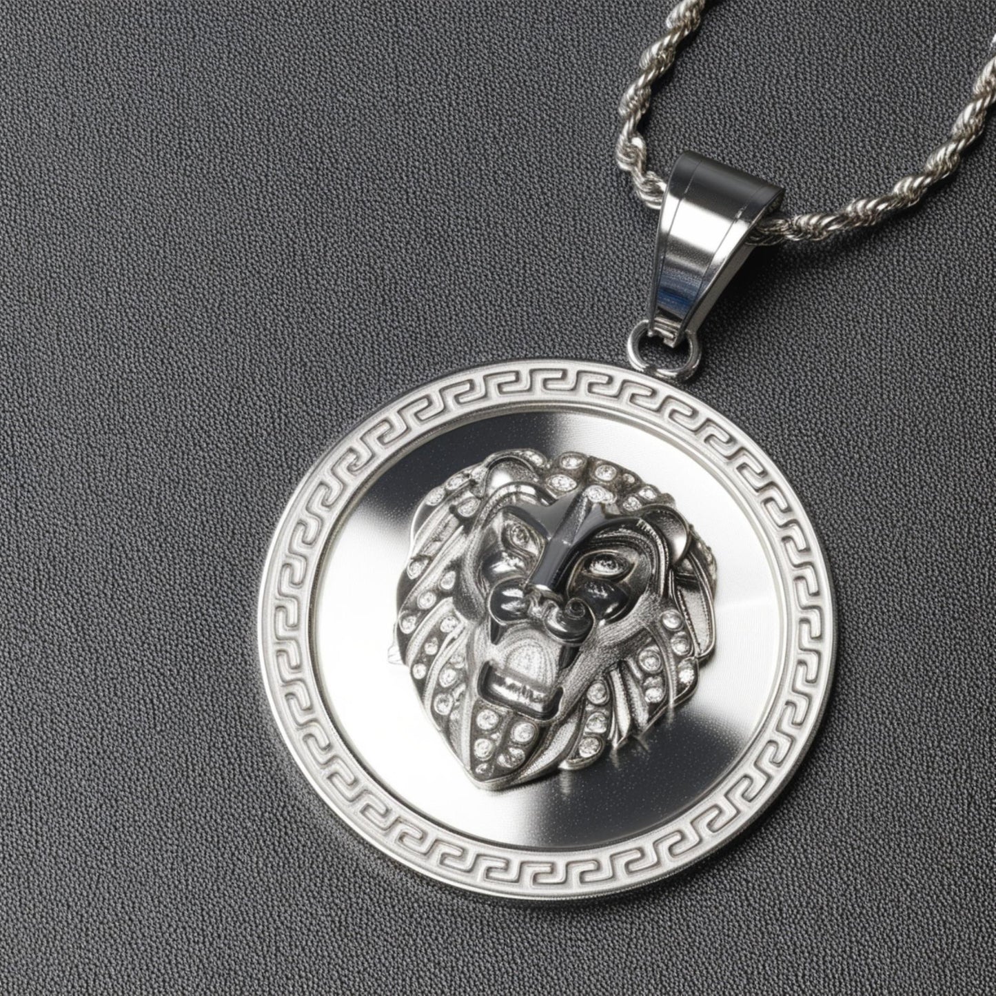 Animal Pendant Necklace – Stainless Steel Punk Streetwear Chain for Men