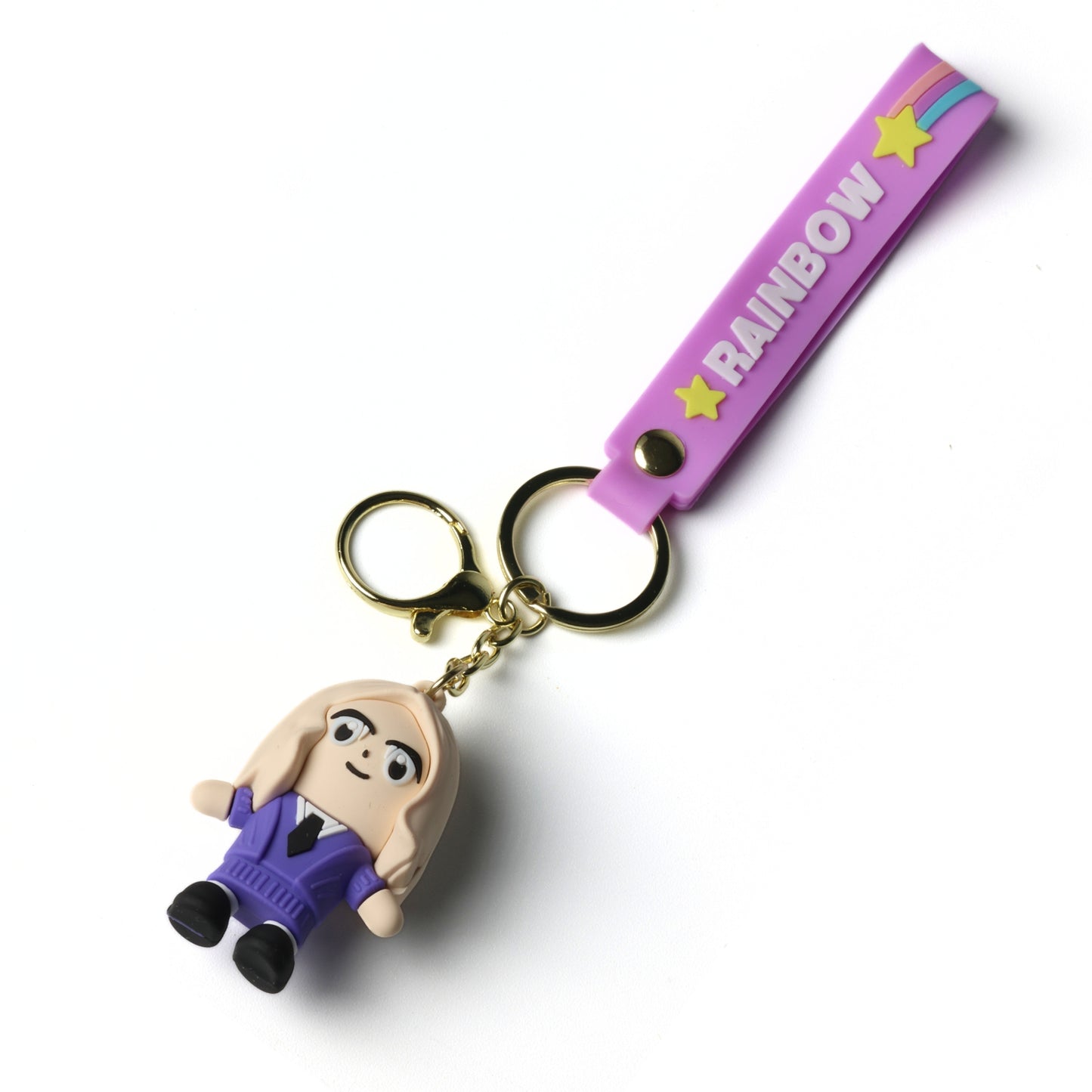 Cute Cartoon Keychains – Barbie, Capybara, Looney Tunes & Anime Bag Charms