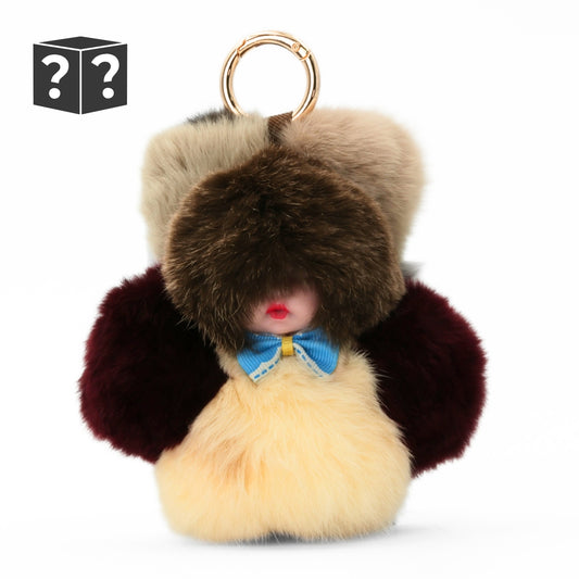 Cuddly Baby Plush Keychain – Cute Furry Mini Charm for Bags & Keys | Soft Stress-Relief Toy & Perfect Girly Gift