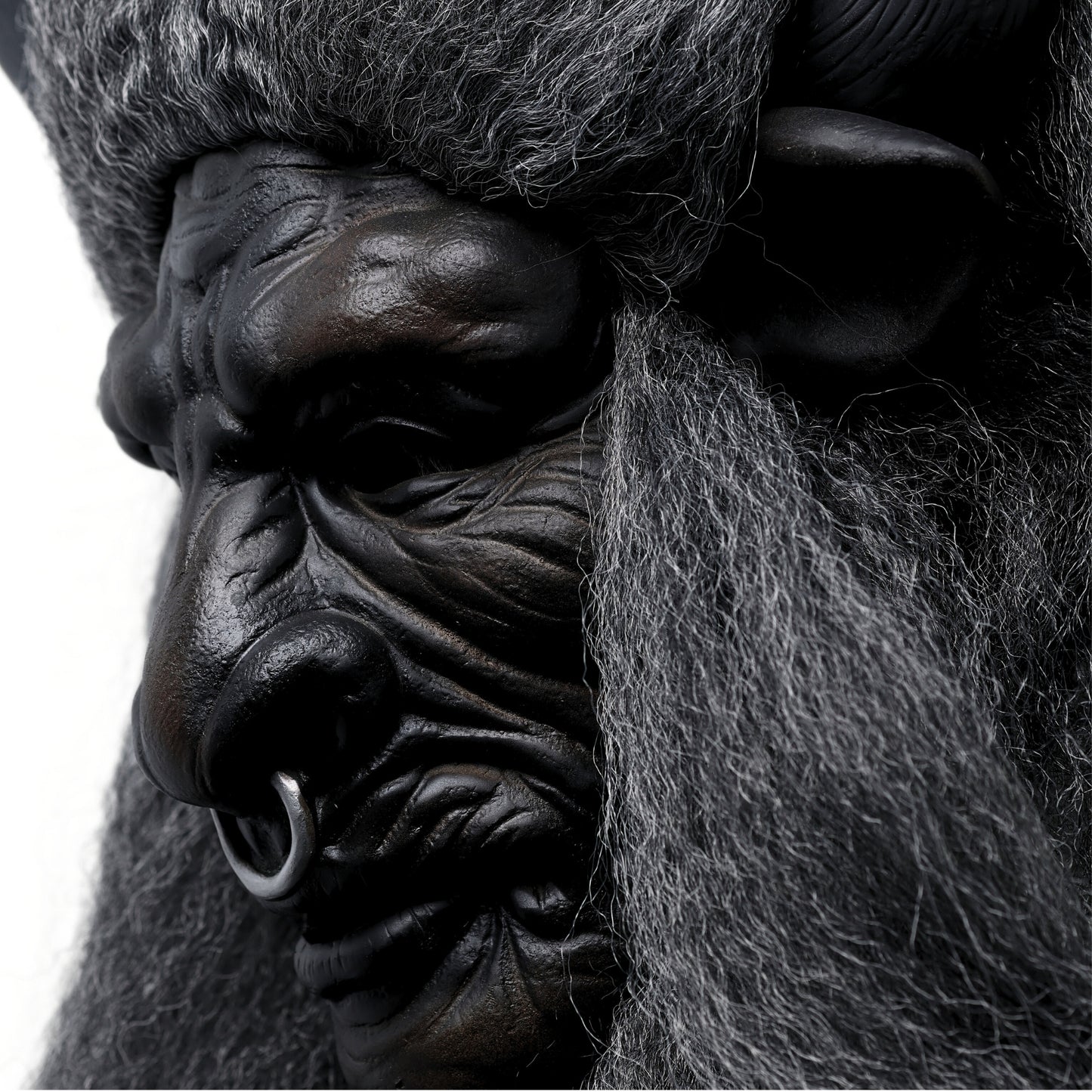 Realistic Beast Demon Halloween Mask – Latex Horror Mask with Horns & Beard for Scary Cosplay