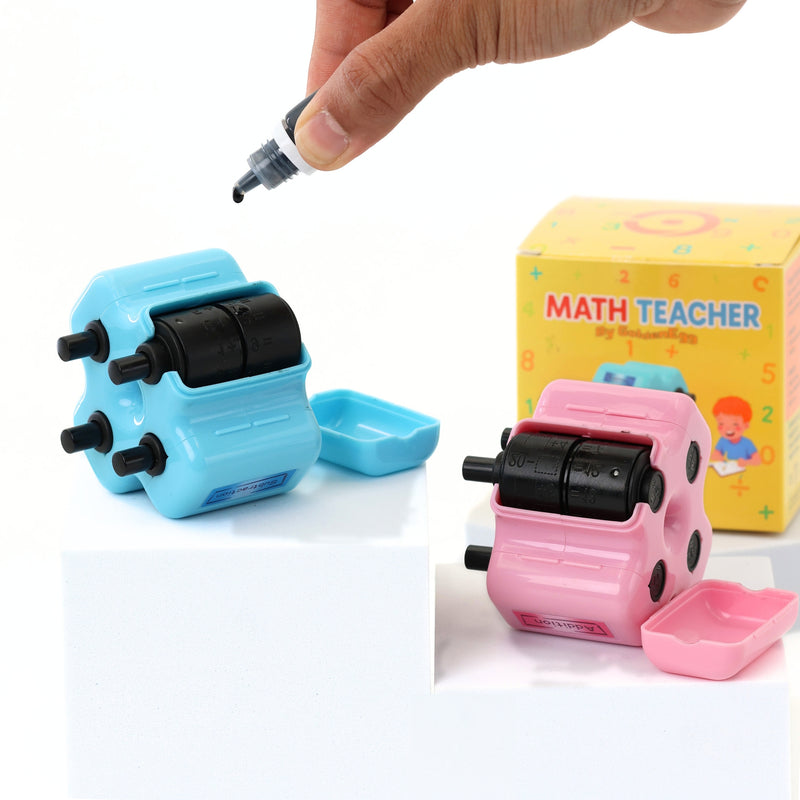 How to refill ink on GoldenEgg math roller stamp for kids