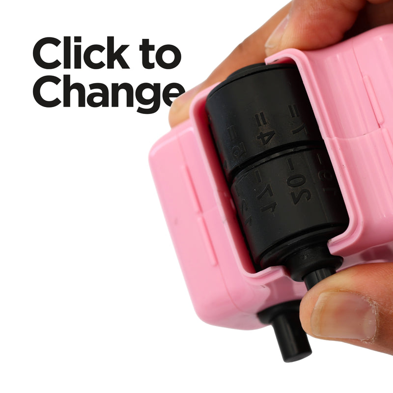 How to change math problems on GoldenEgg roller stamp by twisting the dial