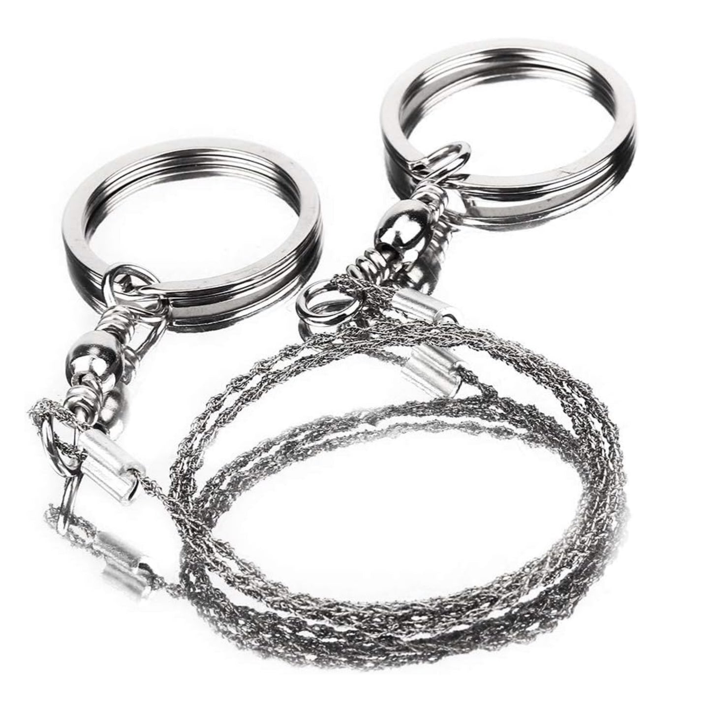 Pocket Spiral Wire Saw 22" Stainless Steel Camping Saw