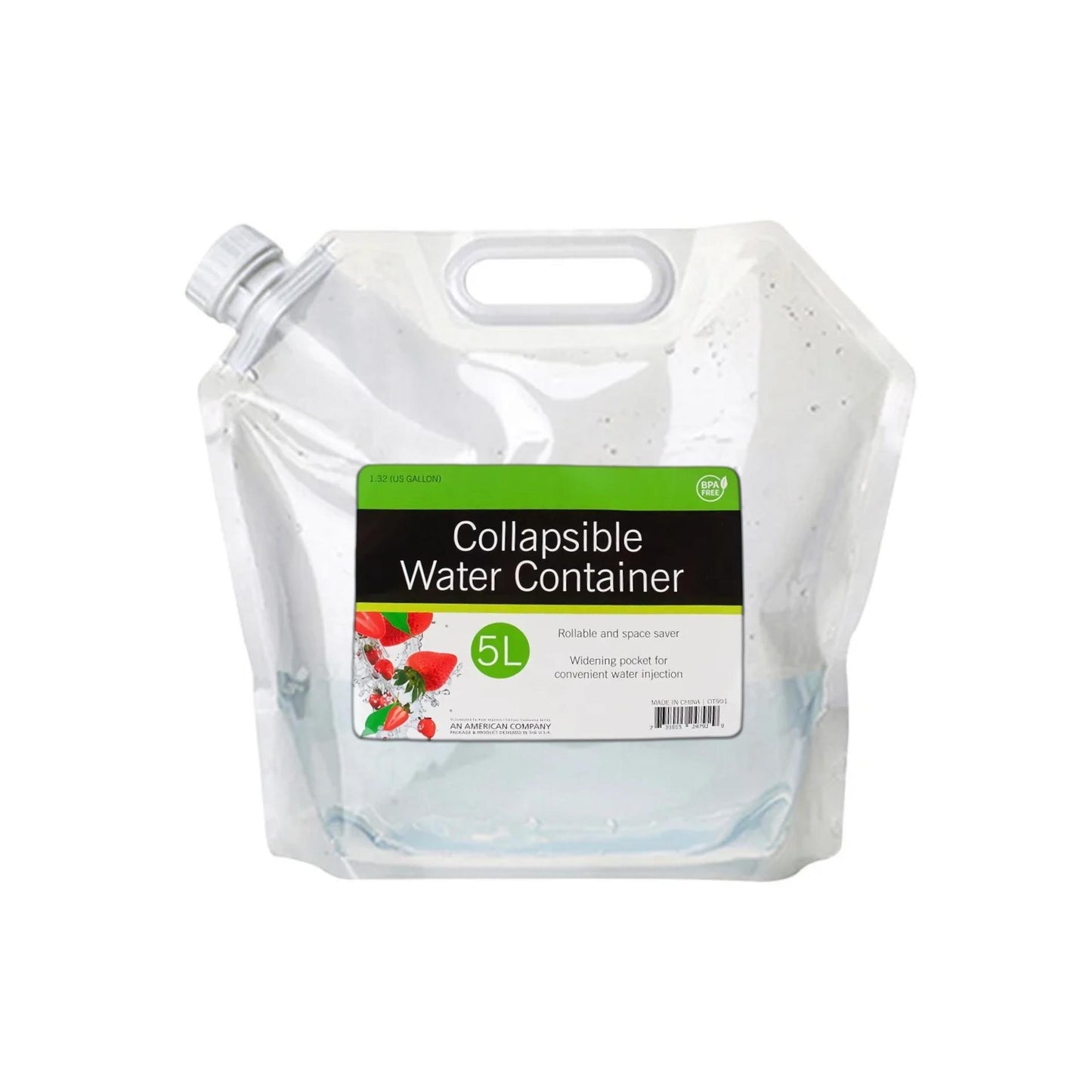 5L Collapsible Water Container – BPA-Free Leakproof Jug for Outdoor & Emergency Use