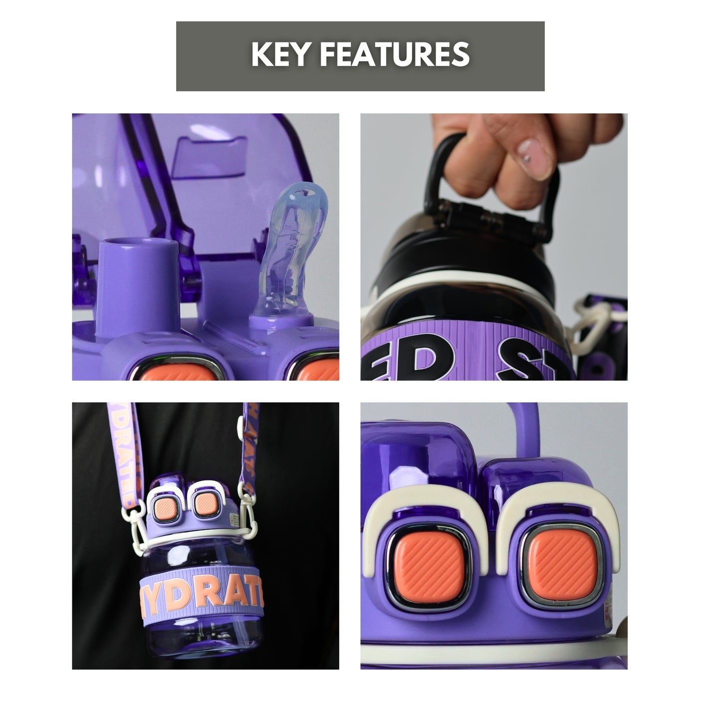 Kids Water Bottle 760mL BPA Free