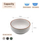 Set of 4 White Ceramic Bowls – 18oz Porcelain Cereal, Rice & Snack Bowls