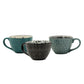 Set of 4 Ceramic Coffee Mugs 14oz