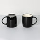 Set of 12 Black Ceramic Coffee Mugs – 12oz Dishwasher & Microwave Safe