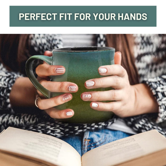 Large 24oz Ceramic Coffee Mug – Big Handle Pottery Cup for Home & Office